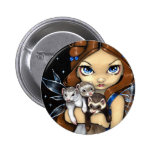 "Armful of Ferrets" Button