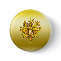 Armoiries République Coat of Arms Pinback Button