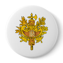 Armoiries République Coat of Arms Buttons