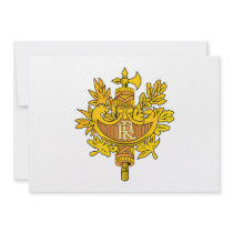 Armoiries République Coat of Arms Invite