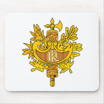Armoiries République Coat of Arms Mousepad