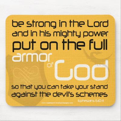 Armour of God Christian sexual purity mousepad by UpstreamDesigns