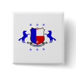 Arms of the Countess Louisiana Pinback Buttons