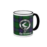 Armstrong Clan Crest Badge & Tartan Mug