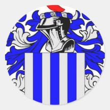 Armstrong Coat of Arms Round Sticker