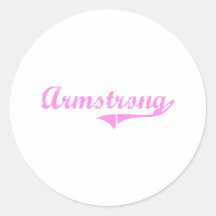 Armstrong Last Name Classic Style Sticker