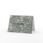 Army ACU Camouflage (Customisable) Card