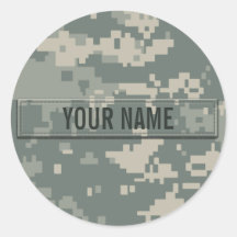 Army ACU Camouflage (Customizable) Stickers