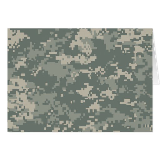 Army ACU Camouflage Greeting Card