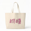 Army Angel Tote bags