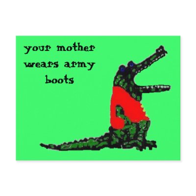 army boots postcards by holycrocodile