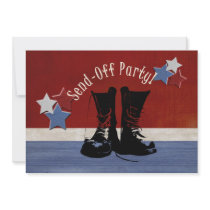 Army Boots Send-Off Party Personalized Invite