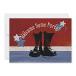 Army Boots Welcome Home Party Invitation