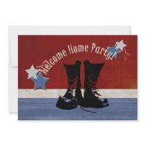 Army Boots Welcome Home Party Invitation