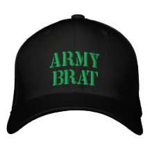 ARMY BRAT EMBROIDERED HATS