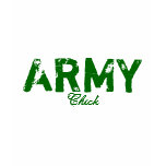Army Chick t-shirts