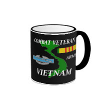 "Army Combat Veteran" Vietnam Veteran Coffee Mugs