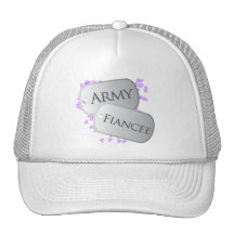 Army Fiancee Dog Tags Hats