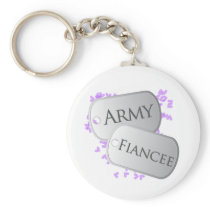 Army Fiancee Dog Tags Keychains