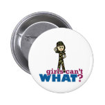 Army Girl Pinback Buttons