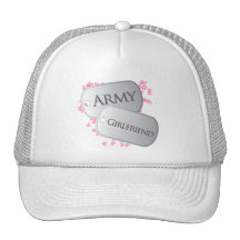 Army Girlfriend Dog Tags Hats