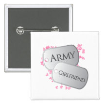 Army Girlfriend Dog Tags Pins
