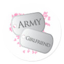Army Girlfriend Dog Tags stickers