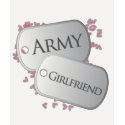 Army Girlfriend Dog Tags t-shirts