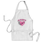 Army Girlfriend Pink Heart N Dog Tag aprons