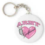 Army Girlfriend Pink Heart N Dog Tag
