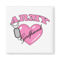 Army Girlfriend Pink Heart N Dog Tag