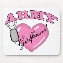 Army Girlfriend Pink Heart N Dog Tag
