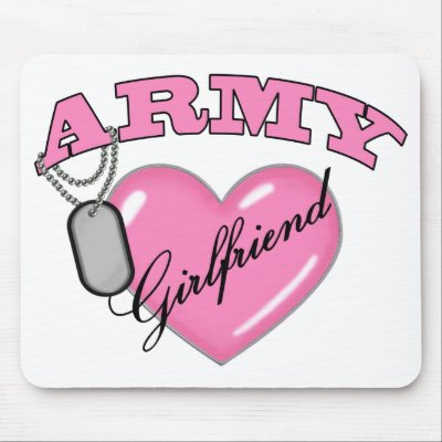 Army Girlfriend Pink Heart N Dog Tag by ArmyMomCreations