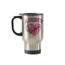 Army Girlfriend Pink Heart N Dog Tag