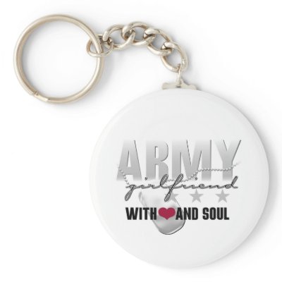 Army Girlfriend with Heart and Soul Keychains by silentranksshop