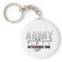 Army Girlfriend with Heart and Soul keychains
