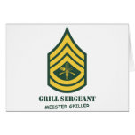 Army Grill Sergeant cards