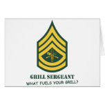 Army Grill Sergeant Greeting Card