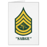 Army Grill Sergeant Greeting Cards