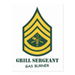 Army Grill Sergeant Post Card