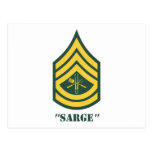 Army Grill Sergeant Post Card