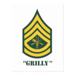 Army Grill Sergeant Post Card
