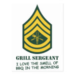 Army Grill Sergeant Postcards