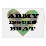 Army Issued Brat Greeting Cards