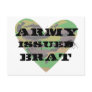 Army Issued Brat Postcard