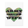Army Issued Wife Postcard