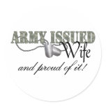 Army Issued Wife Sticker