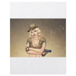 Army, Military Pin-up Good Girl by Al Rio Art Personalized Flyer