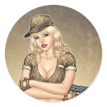 Army, Military Pin-up Good Girl by Al Rio Art