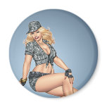 Army Military Pinup Girl in Camo #6 by Al Rio